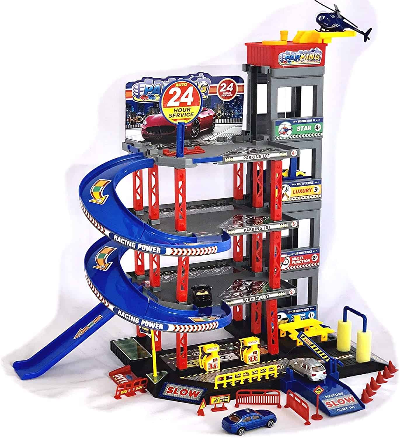 Bilgarage Leksak 5-Årig Parkering