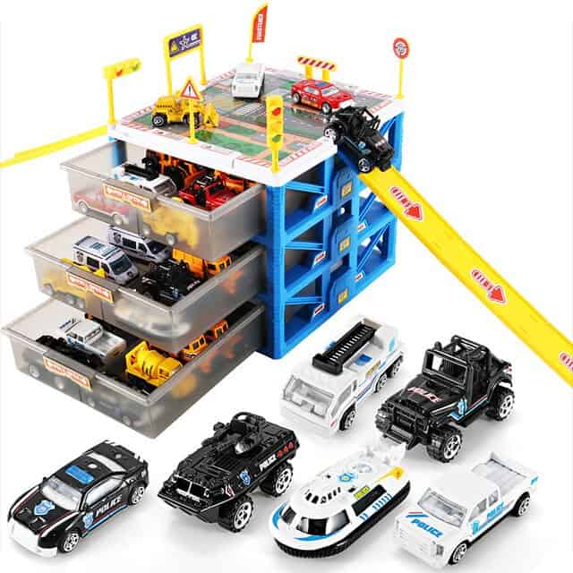 Bilgarage Leksak Solid Parkering