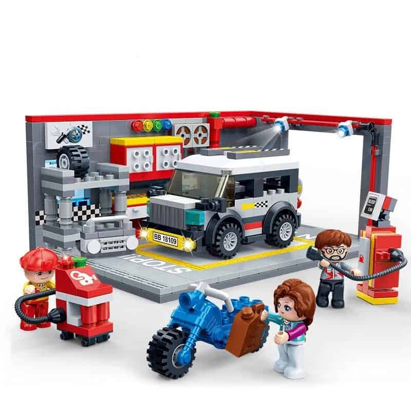 Bilgarage Leksak Playmobil Parkering
