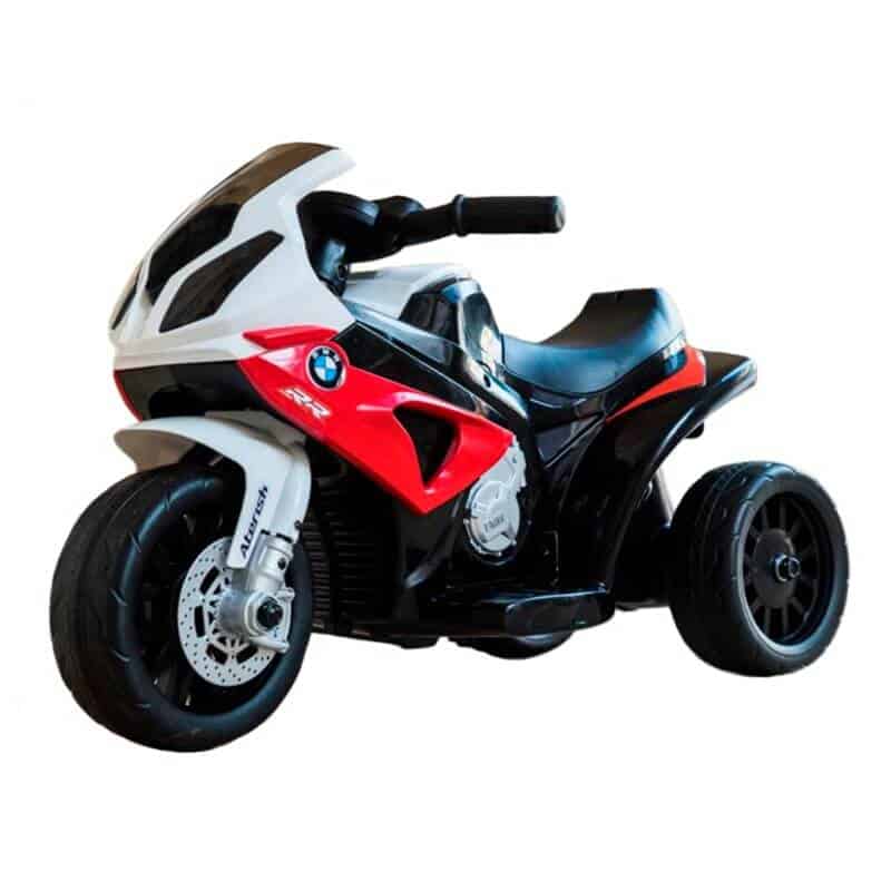 Motorcykel Barn Röd Vit Svart Bmw