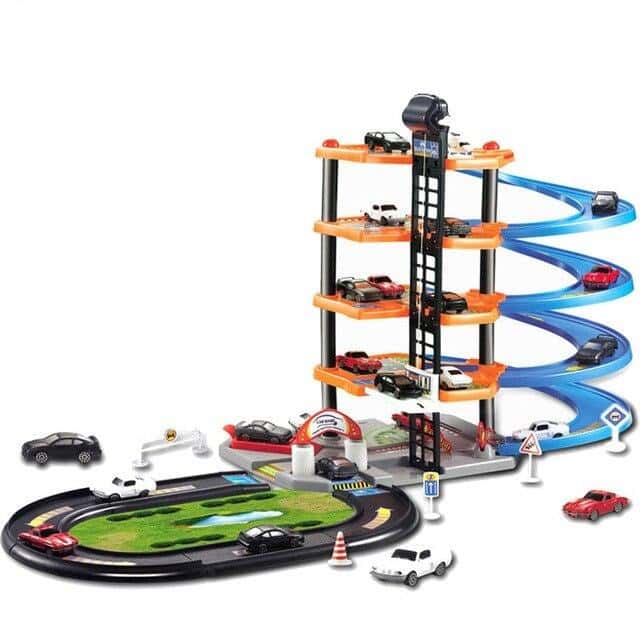 Bilgarage Leksak Barn Parkering